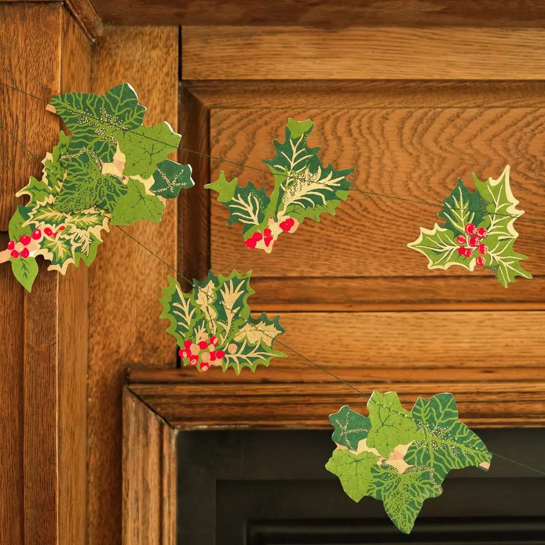 Holly and Ivy Sewn Garland - Parkette.