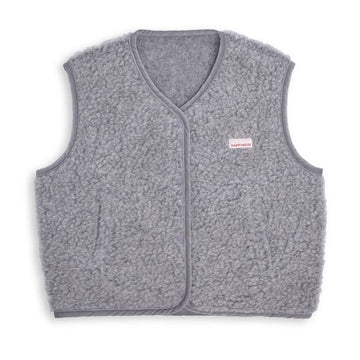 Adult Merino Wool Vest - Stone Grey