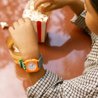 Mini Kyomo x Taxi Brousse Circus Watch in Denim and Green