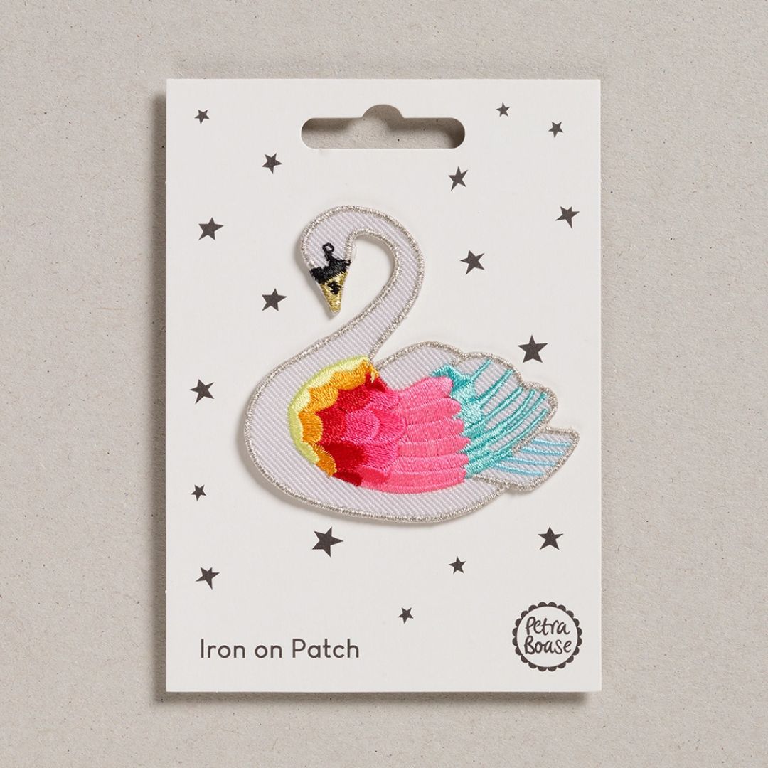 Iron-On Patch - Rainbow Swan - Parkette.