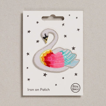 Iron-On Patch - Rainbow Swan - Parkette.