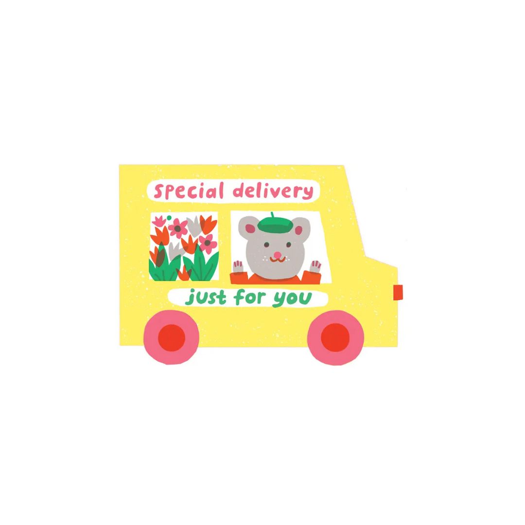 Special Delivery Van Die Cut Card
