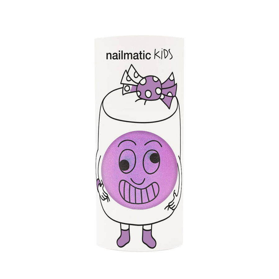 Nailmatic Kids Marshi Pearly Neon Lilac Water-Based Nail Polish - Parkette.