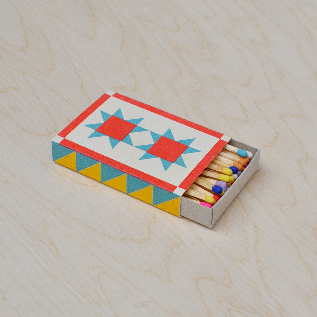 Quilt Risograph Printed Matchbox - Parkette.