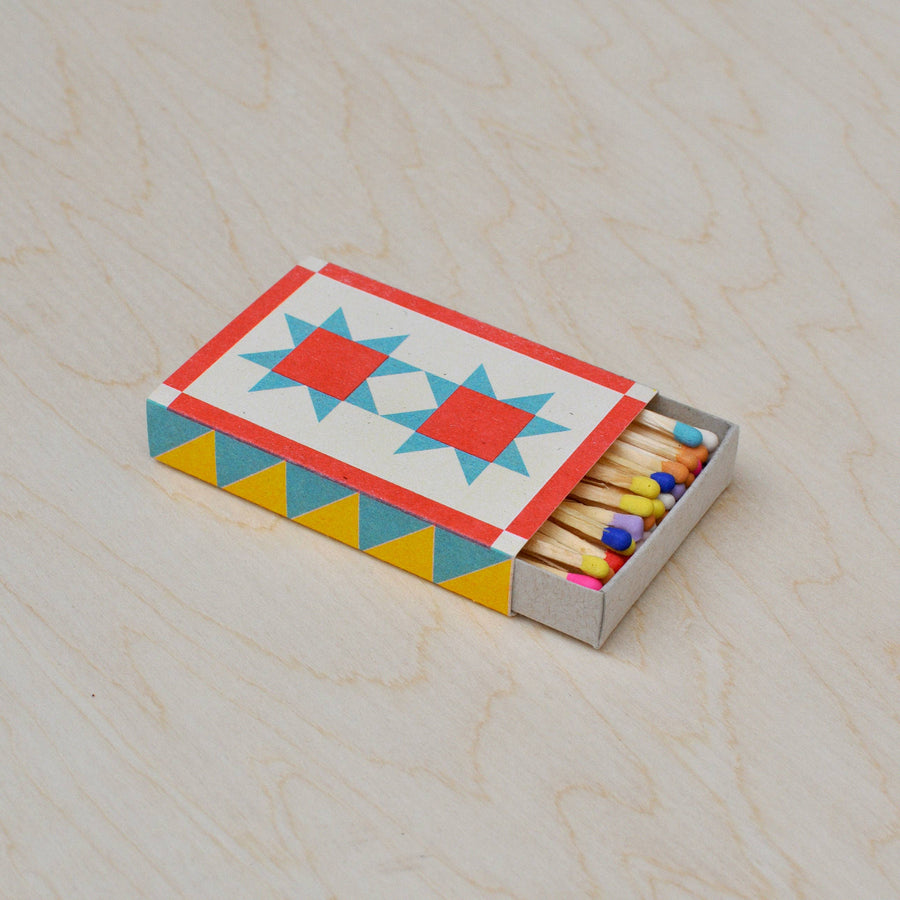 Quilt Risograph Printed Matchbox - Parkette.