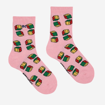 Kids Dice All Over Short Socks - Parkette.