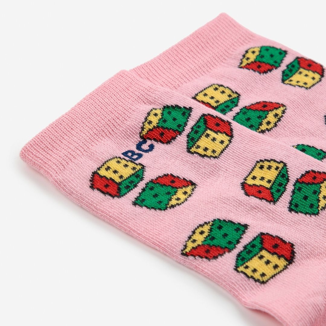 Kids Dice All Over Short Socks - Parkette.