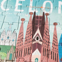 Barcelona Skyline Reversible Puzzle