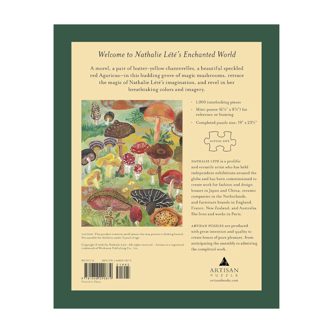 Nathalie Lété Mushrooms 1000-piece Puzzle - Parkette.