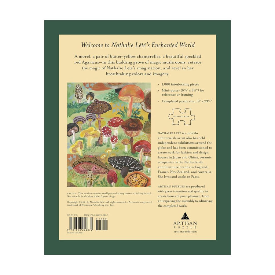 Nathalie Lété Mushrooms 1000-piece Puzzle - Parkette.