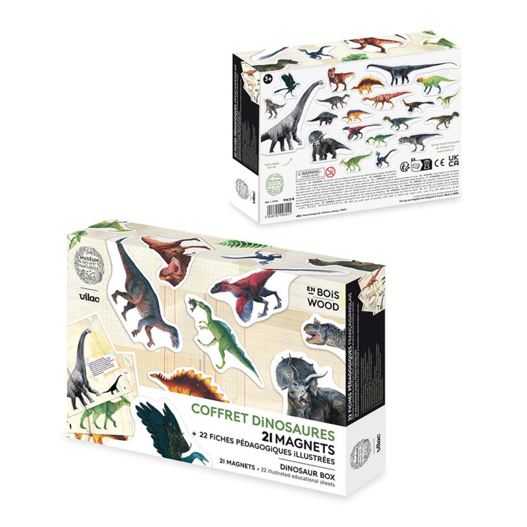 National Museum of Natural History Dinosaur Magnet Set
