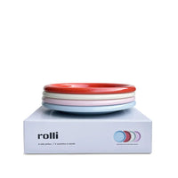 Rolli Side Plate in Assorted Colours - Set of 4