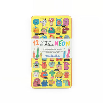 Les Schmouks 12 Neon Colouring Pencils