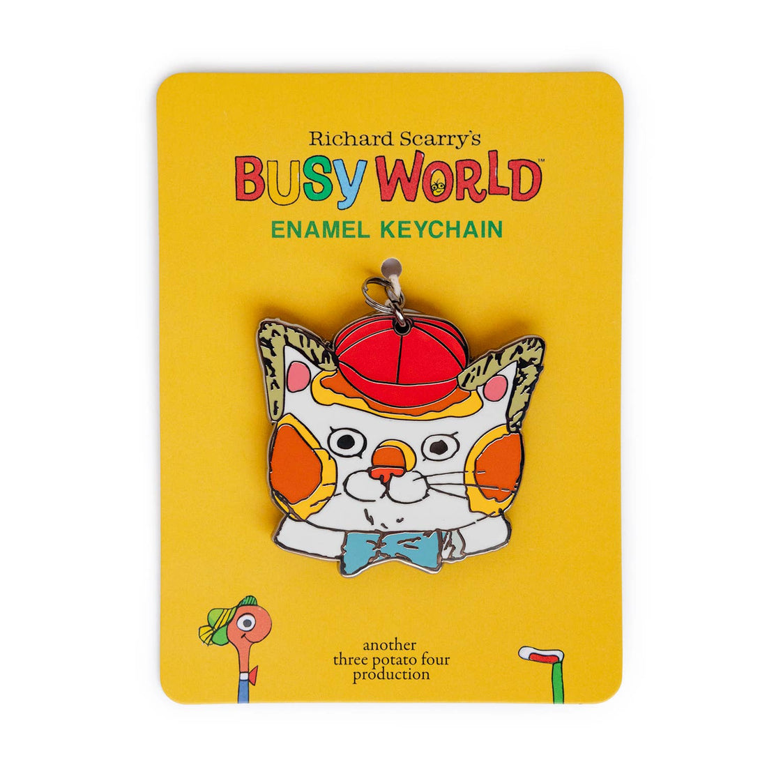 3P4 x Richard Scarry® - Huck Cat Enamel Keychain - Parkette.