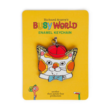 3P4 x Richard Scarry® - Huck Cat Enamel Keychain - Parkette.