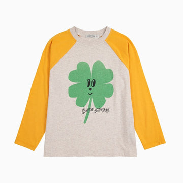 Kids Lucky Clover Ranglan Sleeves T Shirt - Parkette.