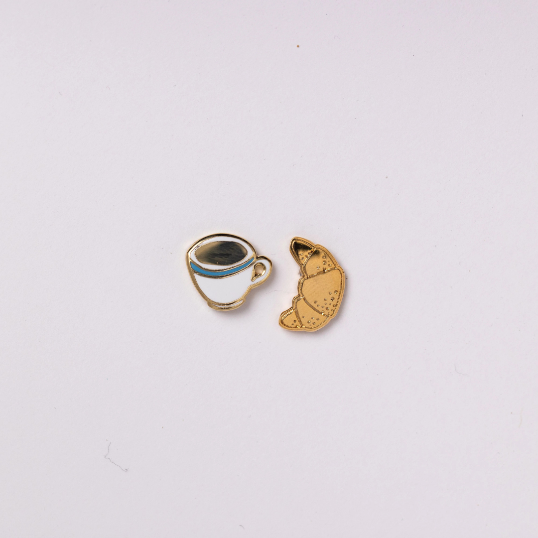 Coffee & Croissant Earrings
