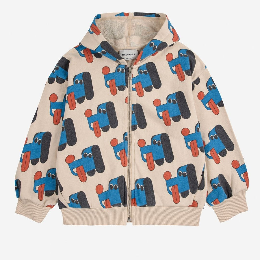 Kids Doggy Mate All Over Zipped Hoodie - Parkette.