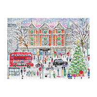 Michael Storrings Christmas in London – 500 Piece Jigsaw Puzzle - Parkette.