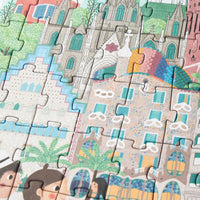 Barcelona Skyline Reversible Puzzle