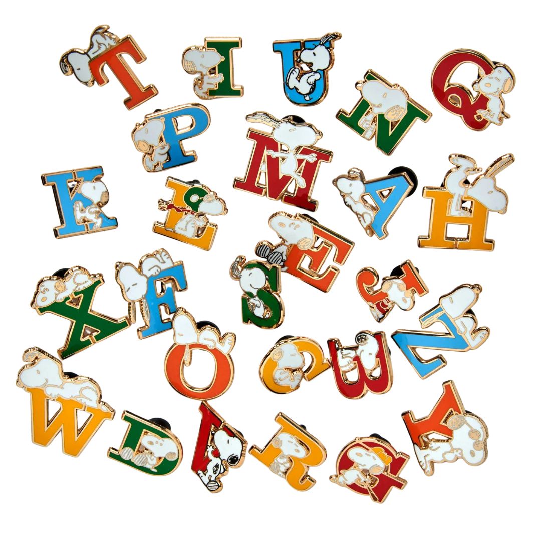 Peanuts Alphabet Pin - A to Z