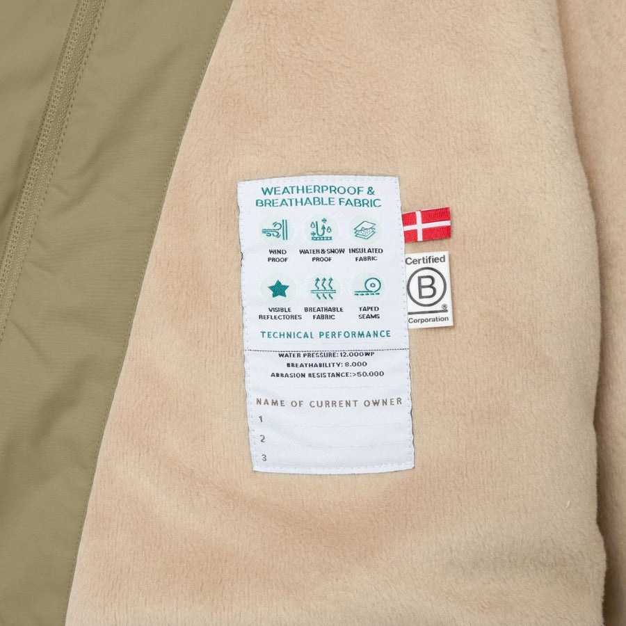 Matwang Fleece Lined Winter Jacket - Aloe Green - Parkette.