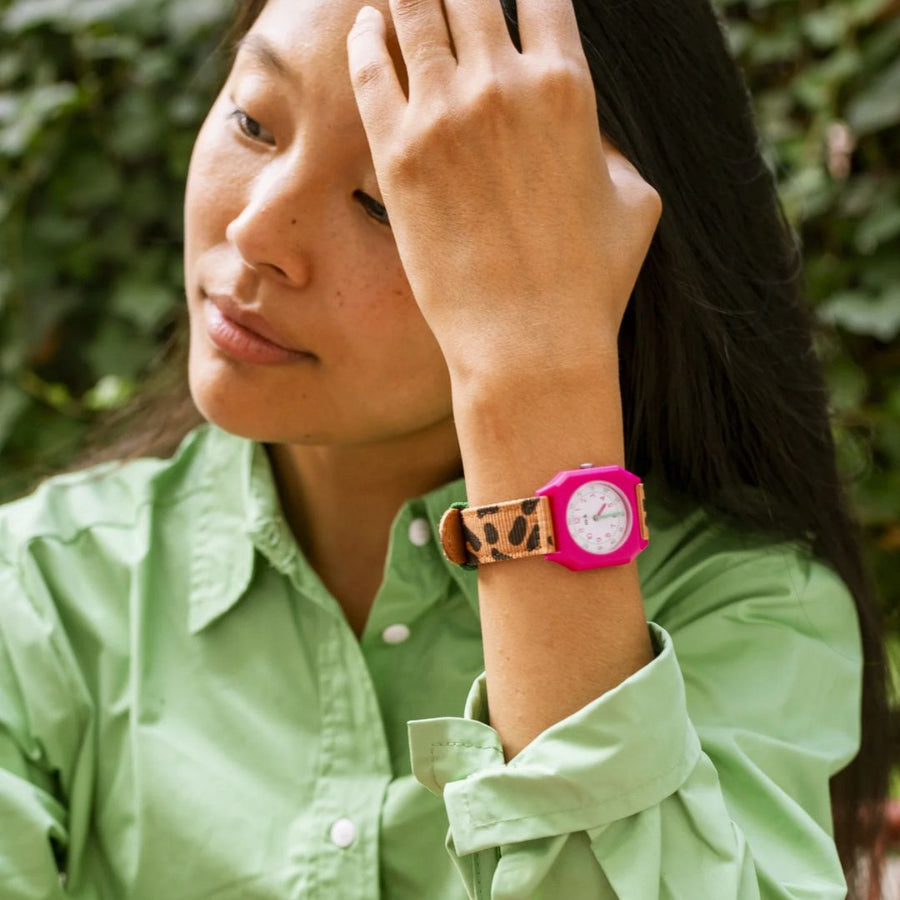 Mini Kyomo x Taxi Brousse Leopard Watch