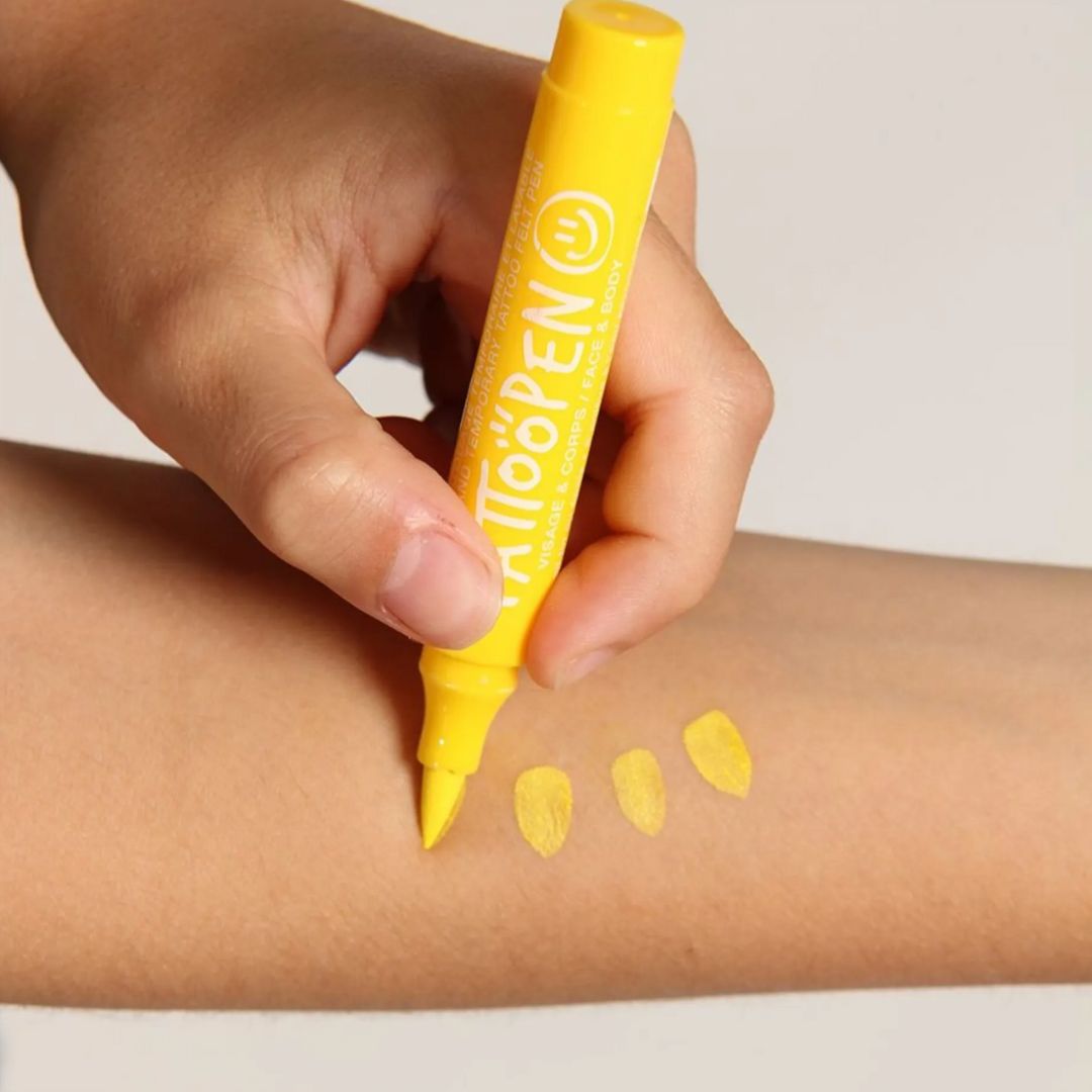 Nailmatic Kids TATTOOPEN - Yellow - Parkette.