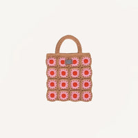 Flower Crochet Bag - Campfire Orange