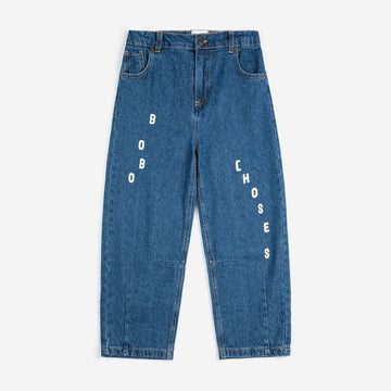 Kids Bobo Choses Blue Denim Pants - Parkette.