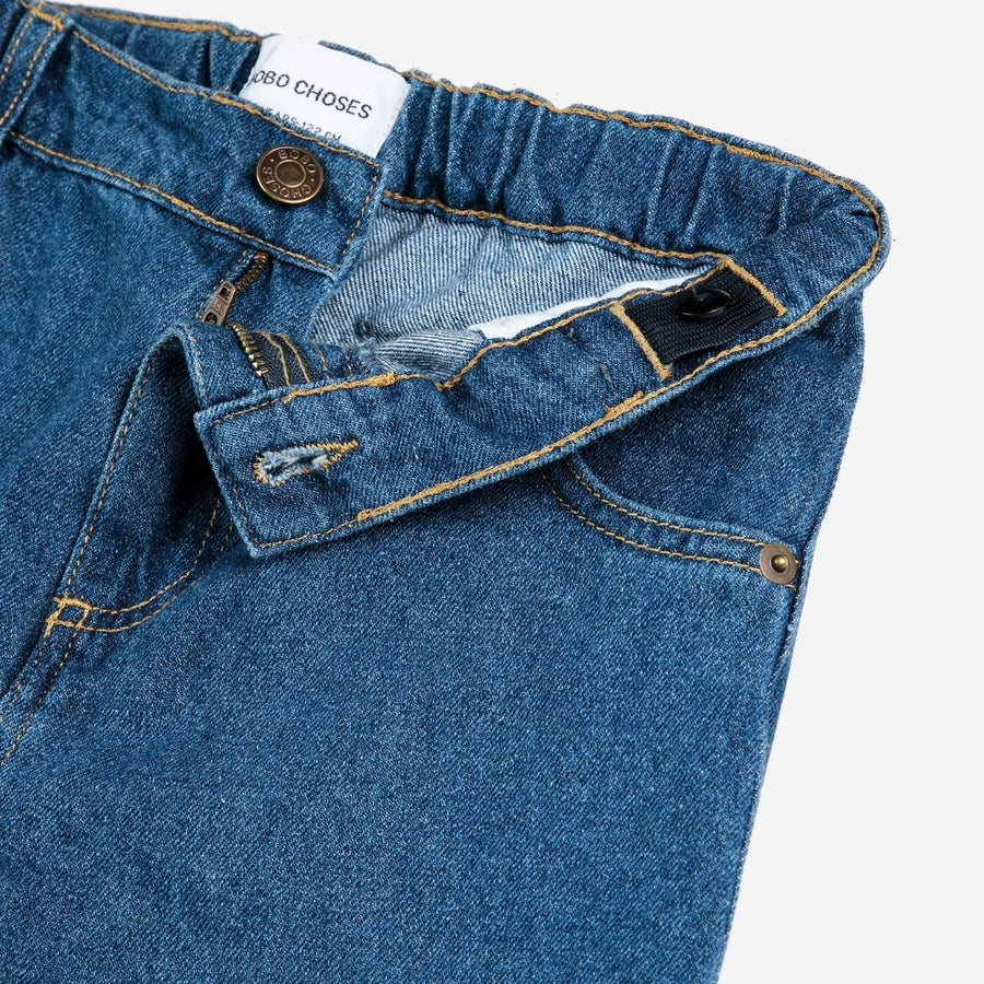 Kids Bobo Choses Blue Denim Pants - Parkette.