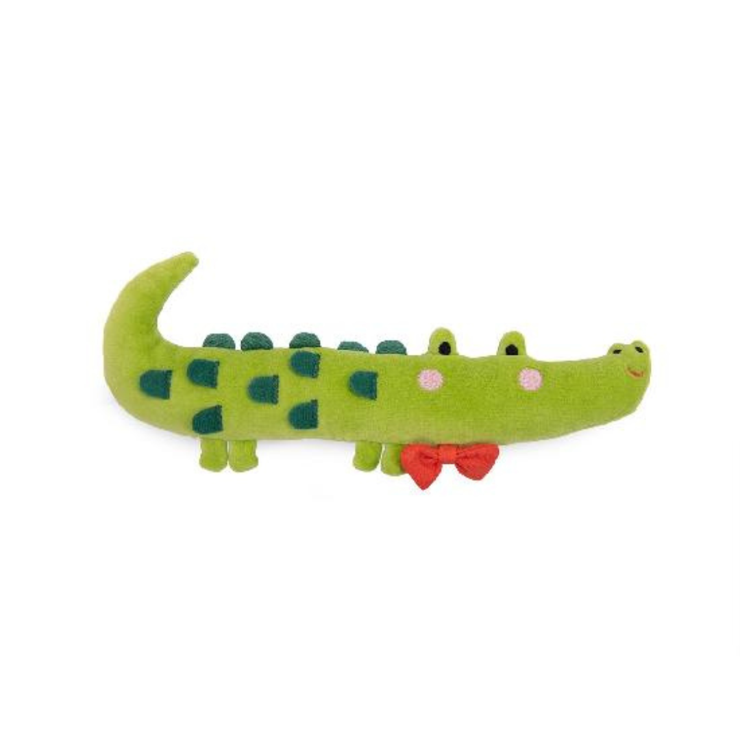 Les Toupitis Crocodile Rattle Soft Toy - Parkette.