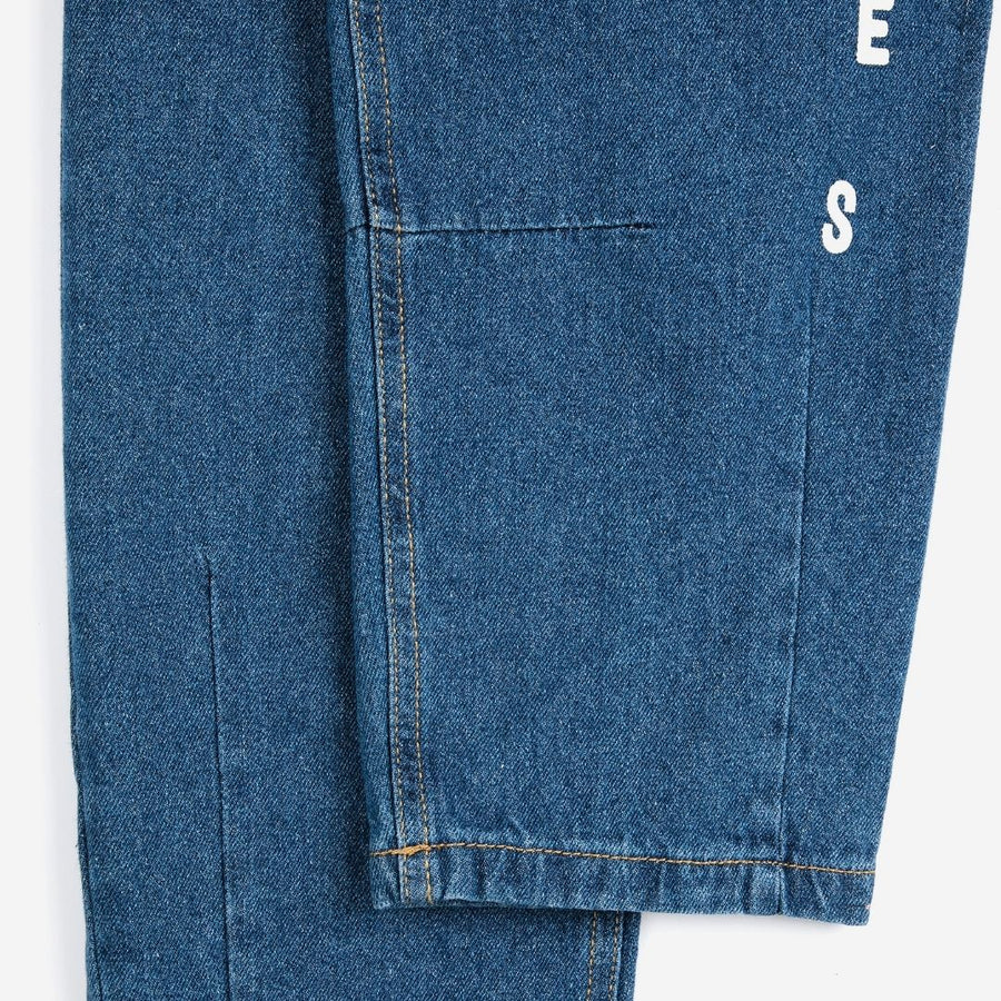 Kids Bobo Choses Blue Denim Pants - Parkette.
