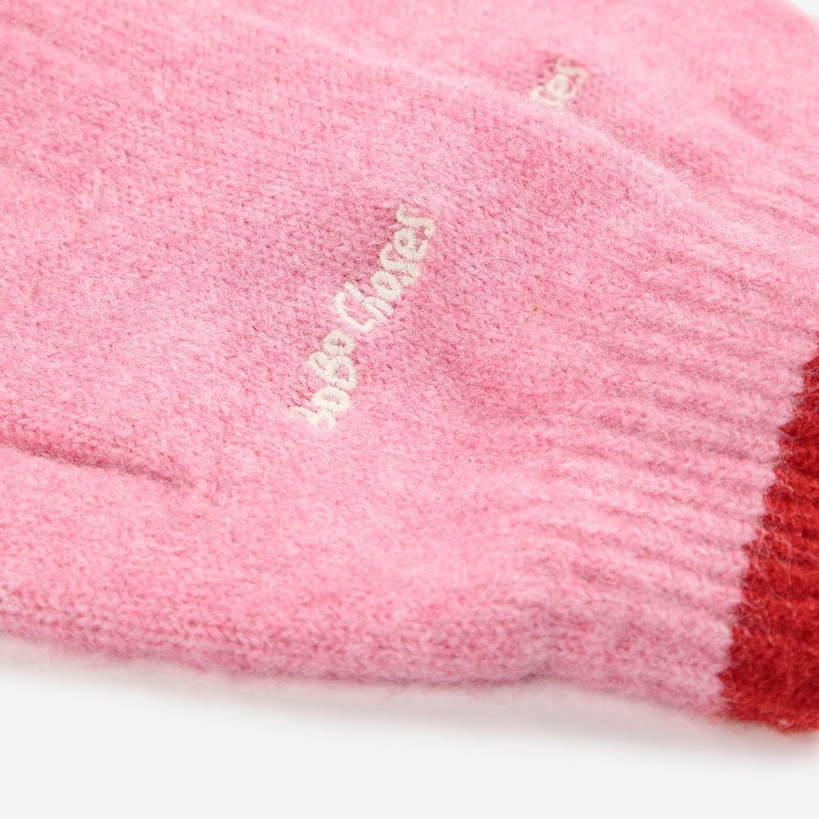 Kids Bobo Choses Pink Gloves - Parkette.