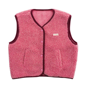 Adult Merino Wool Vest - Dusty Pink