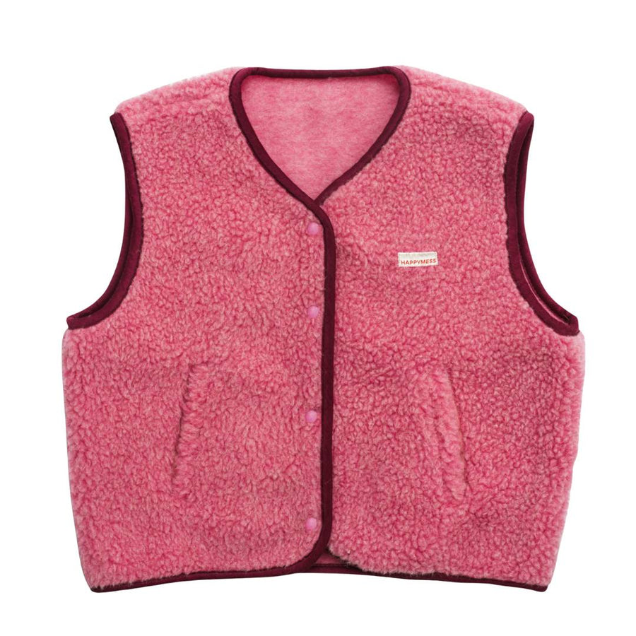 Adult Merino Wool Vest - Dusty Pink