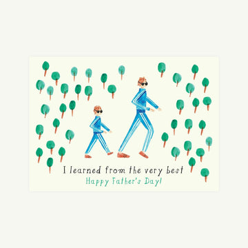 Like Father Like Son Greeting Card