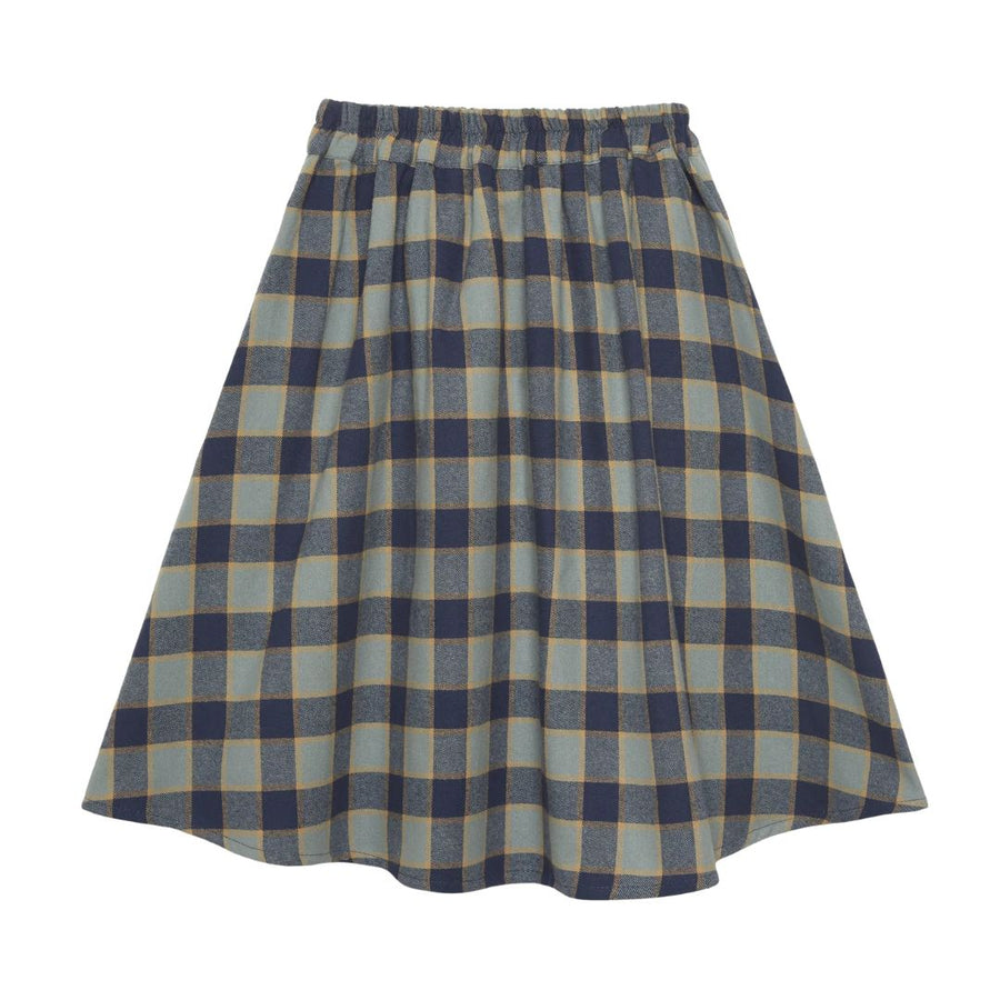 Blue Checkered Skirt - Parkette.