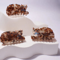 Calico Kitty Cat Hair Claw in Cream and Tortoise Shell