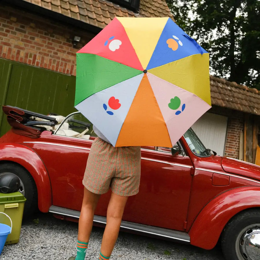 Flowers Foldable Umbrella 🌈 - Parkette.