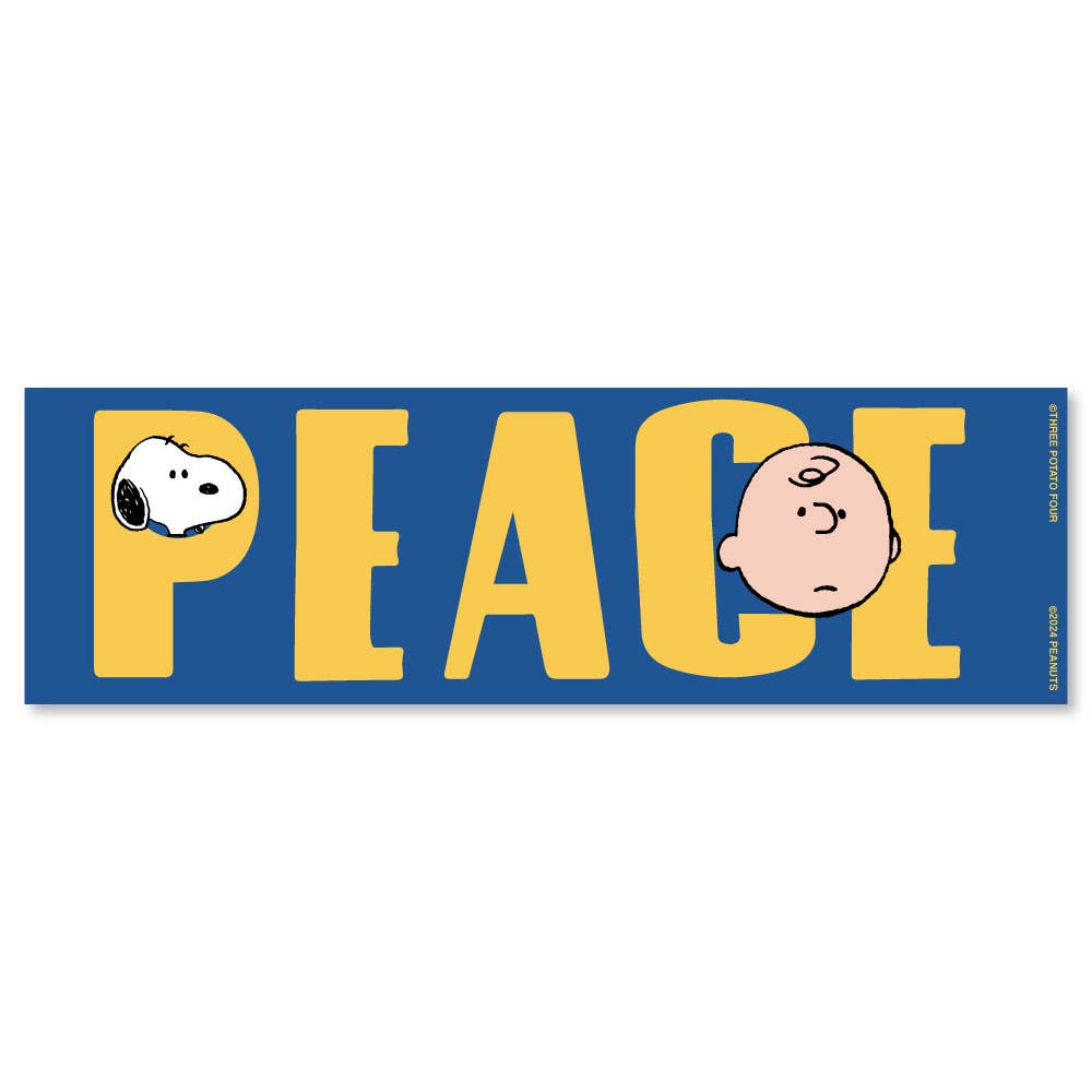 3P4 x Peanuts® - Snoopy Peace Bumper Magnet - Parkette.