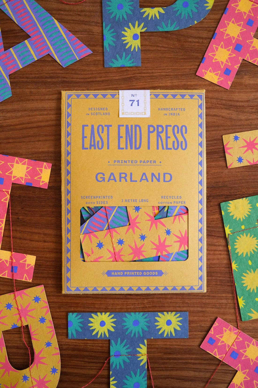 Bright Happy Birthday Sewn Garland - Parkette.