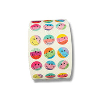 Pastel Happy Faces Sticker Sheet - Parkette.