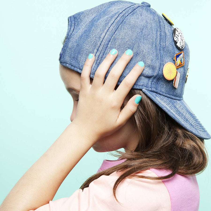 Nailmatic Kids Pinky Neon Pink Glitter Water-Based Nail Polish - Parkette.