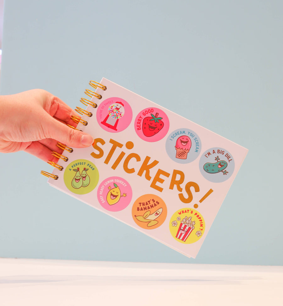 An 80's Sticker Collection Hardcover Sticker Book - Parkette.