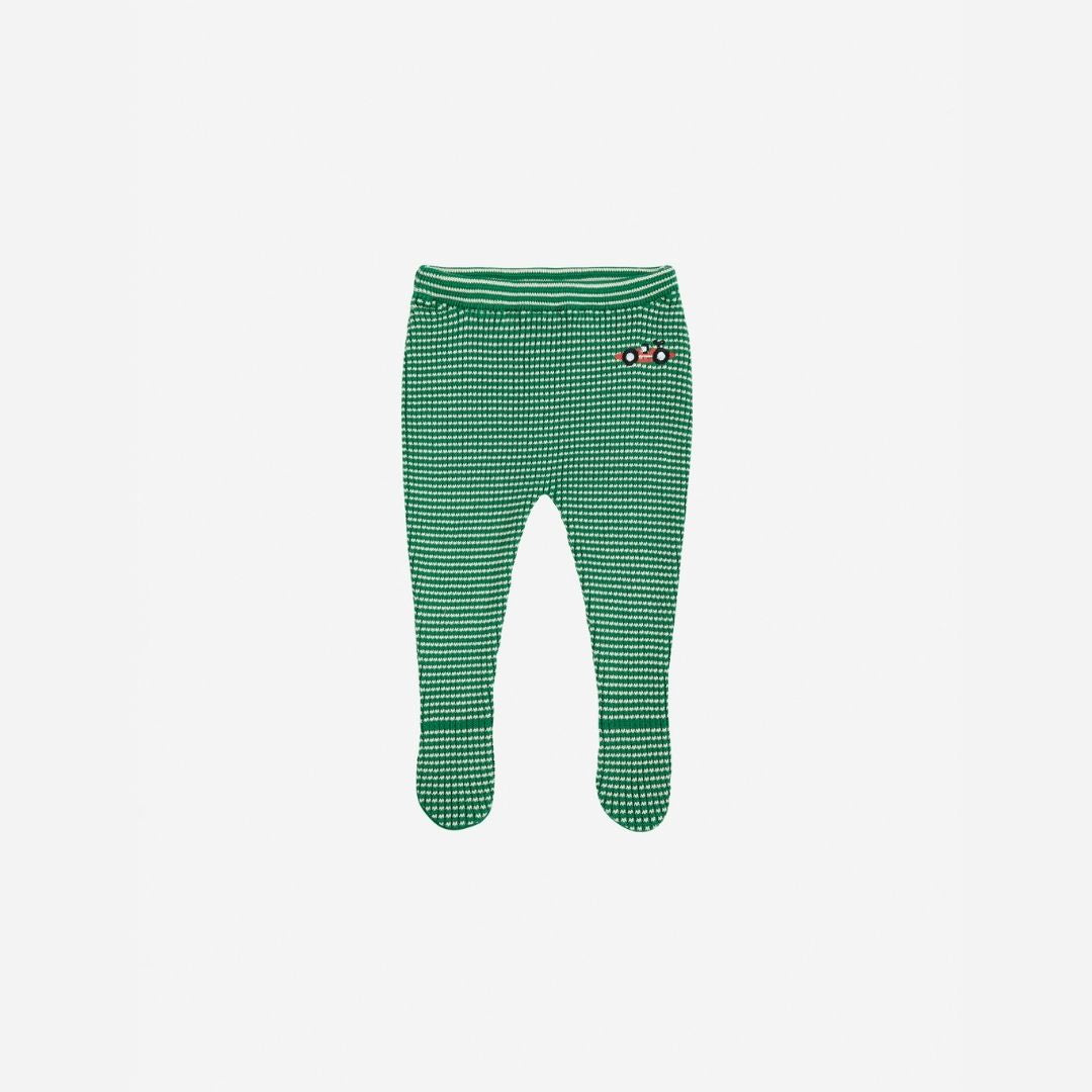 Baby Racecar Knitted Footed Leggings - Parkette.