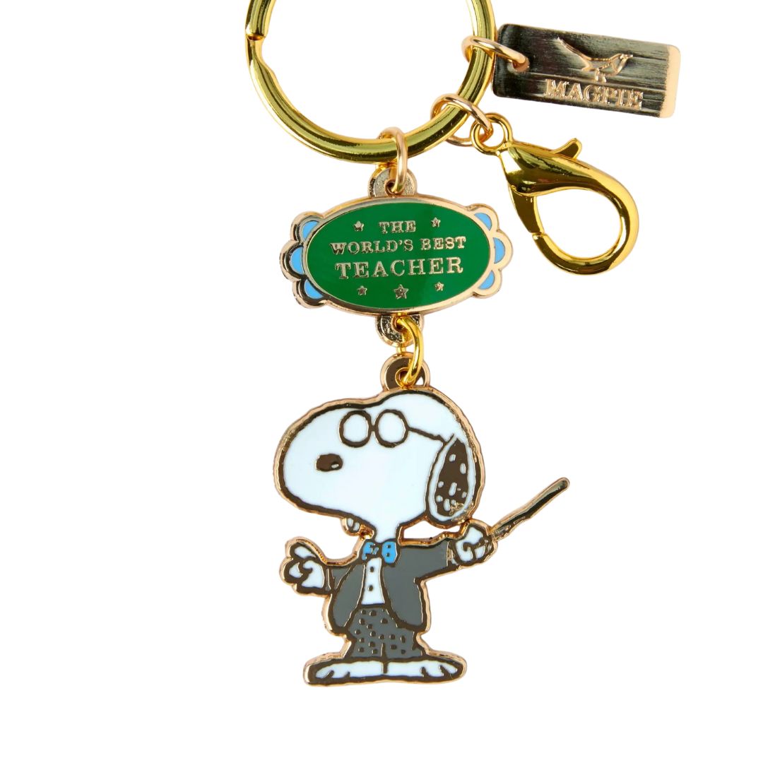 Peanuts World's Best Keyring - Teacher