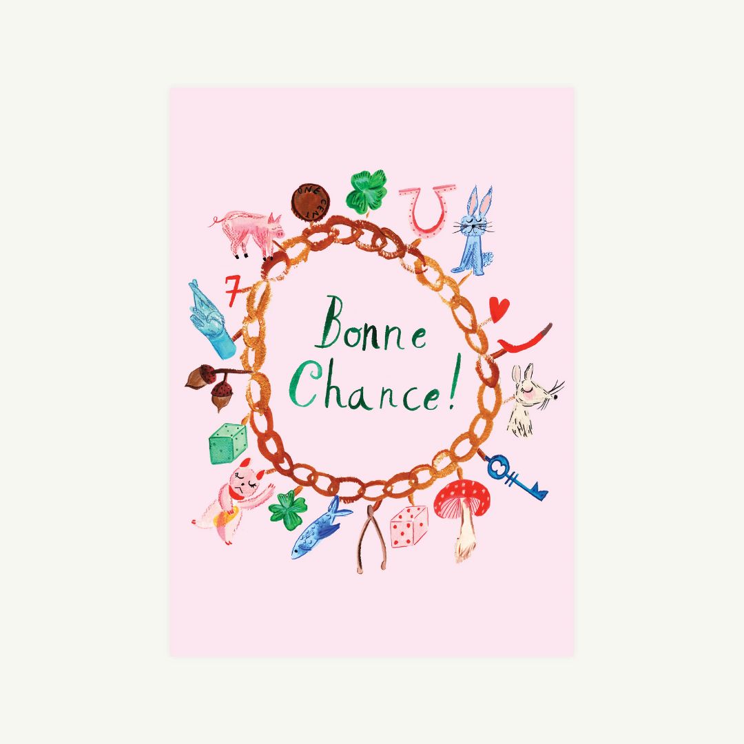 Bonne Chance Greeting Card