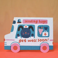 Ice Cream Van Die Cut Card