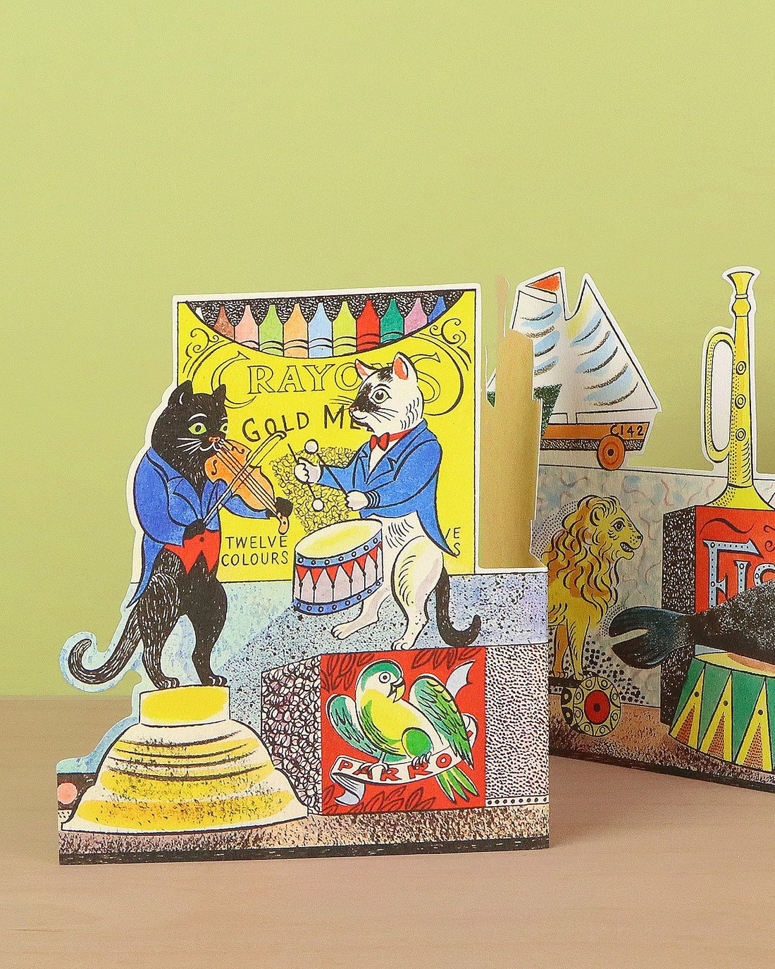 Cats to Dog Die Cut Card